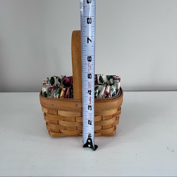 Longaberger 1995 vintage Horizon of Hope basket and accessories - Picture 11 of 12